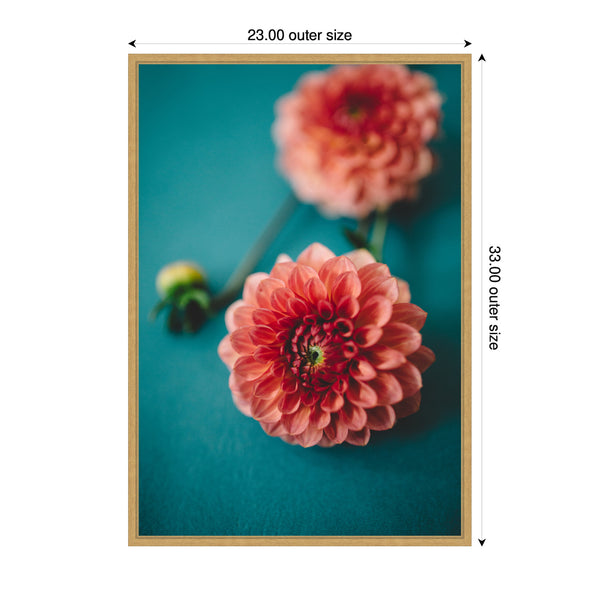 Kate & Laurel Sylvie Vibrant Pink Dahlia Floral Framed Canvas By Patricia Hasz Of Patricia Rae Photography