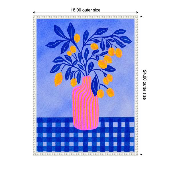 Kate & Laurel Sylvie Vibrant Still-life Framed Canvas By Nikita Jariwala