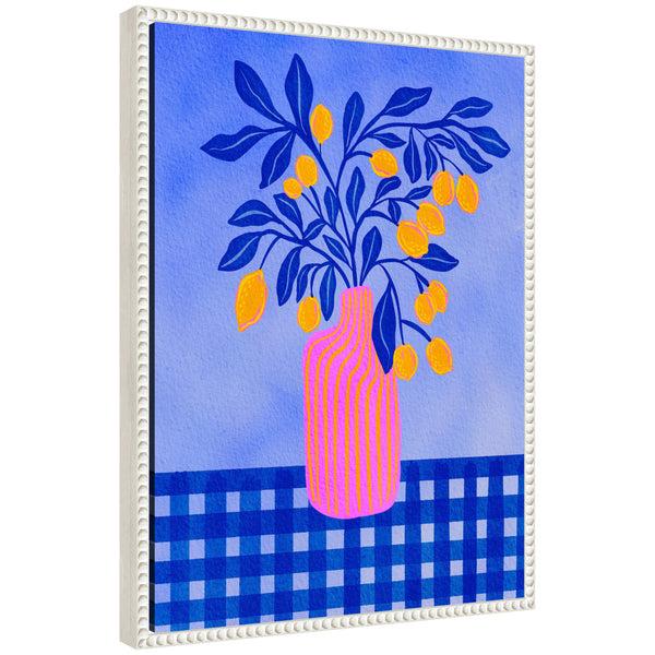 kate & laurel Sylvie Vibrant Still-life Framed Canvas by Nikita Jariwala