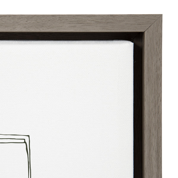 Kate & Laurel Sylvie Victrola Record Player Framed Canvas By Statement Goods