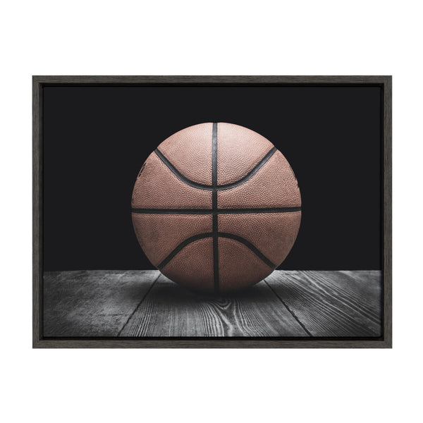 kate & laurel Sylvie Vintage Basketball Framed Canvas By Shawn St. Peter