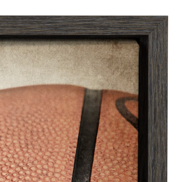 Kate & Laurel Sylvie Vintage Bball Framed Canvas By Shawn St. Peter