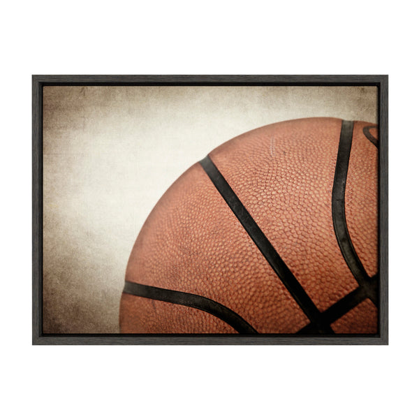 kate & laurel Sylvie Vintage Bball Framed Canvas by Shawn St. Peter