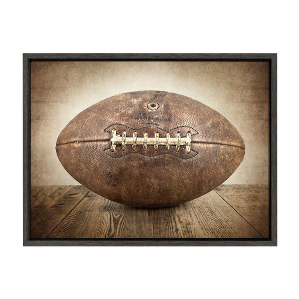 Kate & Laurel Sylvie Vintage Football Framed Canvas By Shawn St. Peter