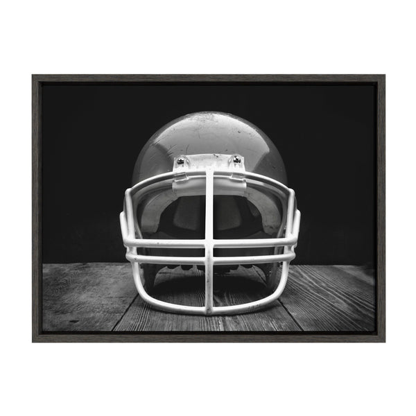 kate & laurel Sylvie Vintage Football Helmet Framed Canvas By Shawn St. Peter