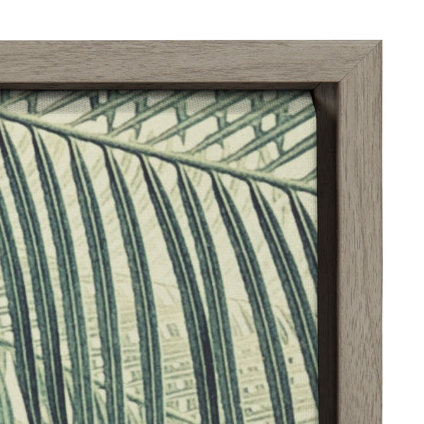 Kate & Laurel Sylvie Vintage Tropical Palms Good Vibes Only Framed Canvas By The Creative Bunch Studio