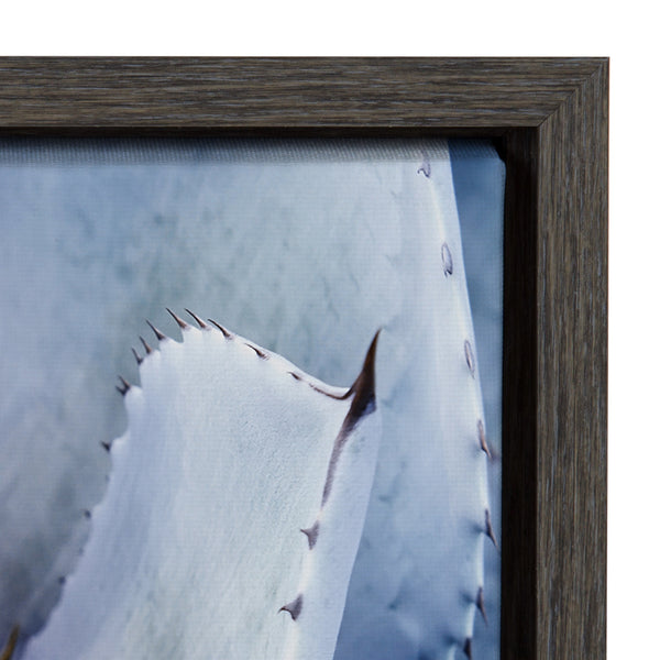 Kate & Laurel Sylvie Violet Cactus Framed Canvas By Amy Peterson