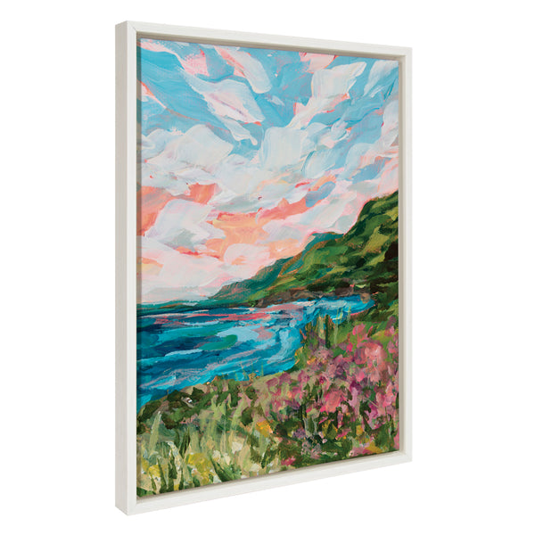 kate & laurel Sylvie Virgin Islands Framed Canvas by Emily Kenney