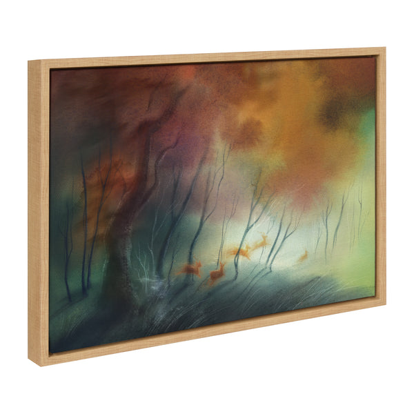Kate & Laurel Sylvie Waltz Of The Stags Framed Canvas By Faryn Hughes