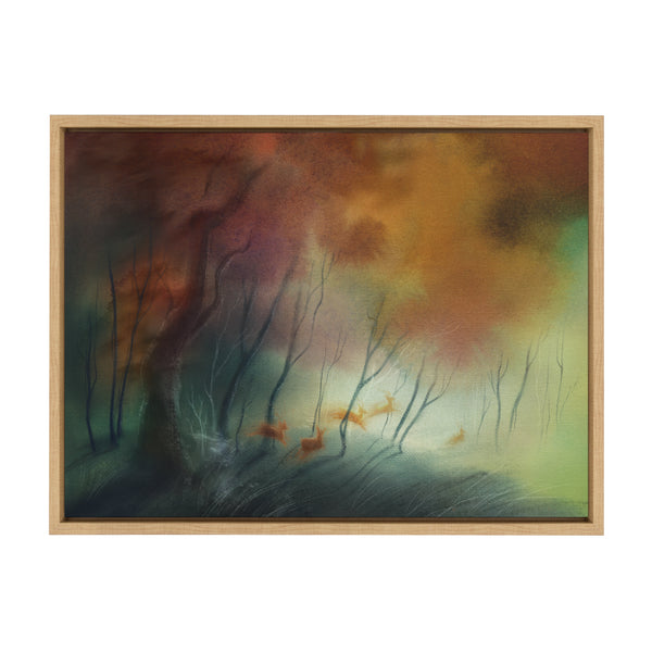 Kate & Laurel Sylvie Waltz Of The Stags Framed Canvas By Faryn Hughes