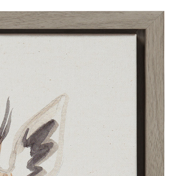 Kate & Laurel Sylvie Watercolor Giraffe Framed Canvas By Patricia Shaw