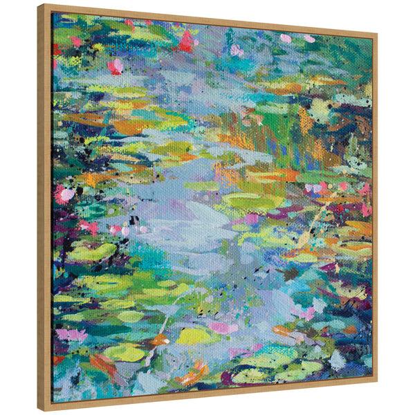 Kate & Laurel Sylvie Waterlilies At Giverny Framed Canvas By Rachel Christopoulos