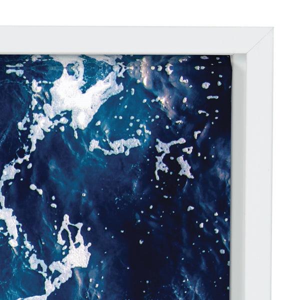 Kate & Laurel Sylvie Waves Framed Canvas By Simon Te Tai