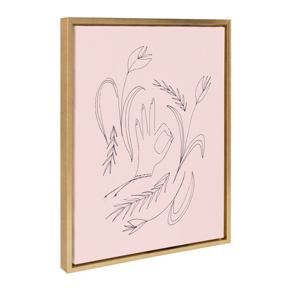 Kate & Laurel Sylvie We Are All OK Framed Canvas By Kate Aurelia Holloway