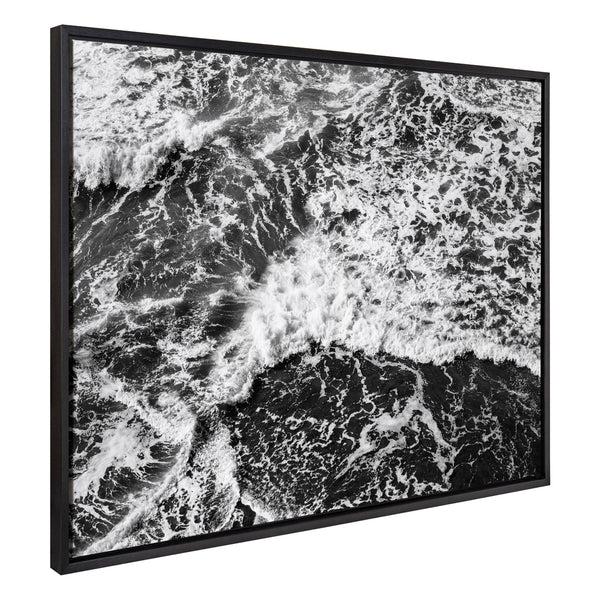 Kate & Laurel Sylvie West Coast Vernon Black And White Framed Canvas By Pete Olsen