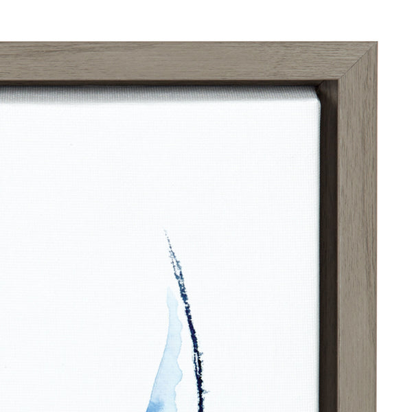 Kate & Laurel Sylvie Whale Shark Framed Canvas Art By Cathy Zhang