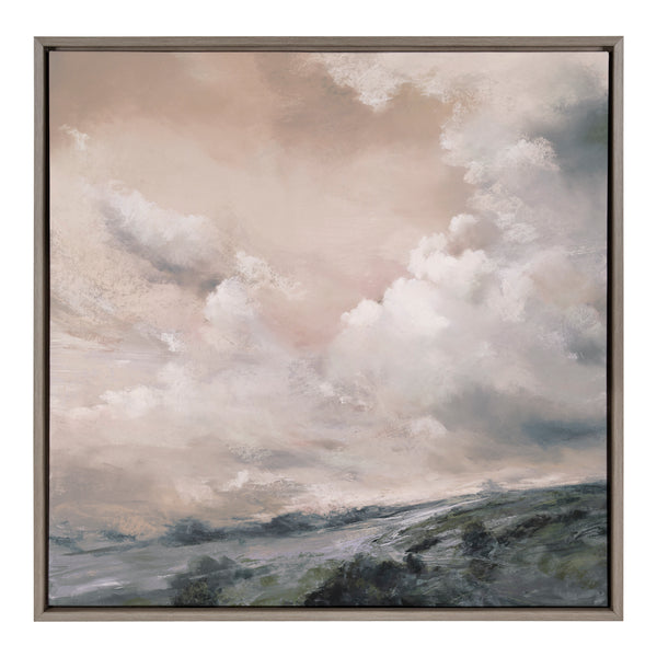 Kate & Laurel Sylvie When The North Wind Blows- Sepia Framed Canvas By Nel Whatmore