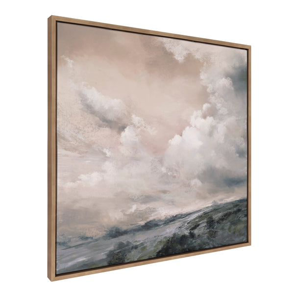 kate & laurel Sylvie When the North Wind Blows- Sepia Framed Canvas by Nel Whatmore