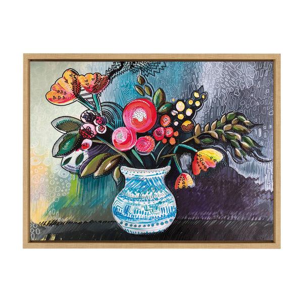 kate & laurel Sylvie Whimsy Still Life Framed Canvas by Sara Annapolen