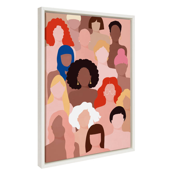 Kate & Laurel Sylvie Who Run The World Framed Canvas By Maja Tomljanovic