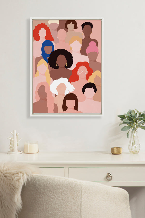 Kate & Laurel Sylvie Who Run The World Framed Canvas By Maja Tomljanovic
