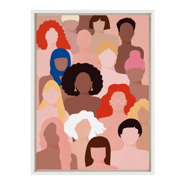 Kate & Laurel Sylvie Who Run The World Framed Canvas By Maja Tomljanovic