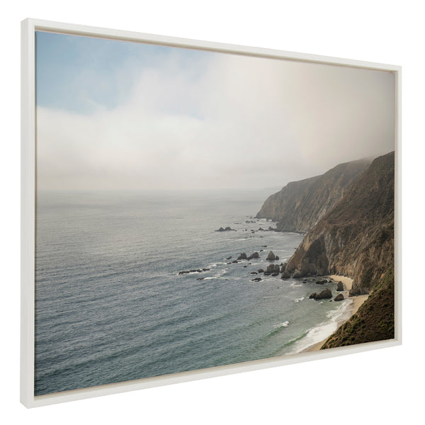 Kate & Laurel Sylvie Wild Coast No 2 Framed Canvas By Crystal Lynn Collins