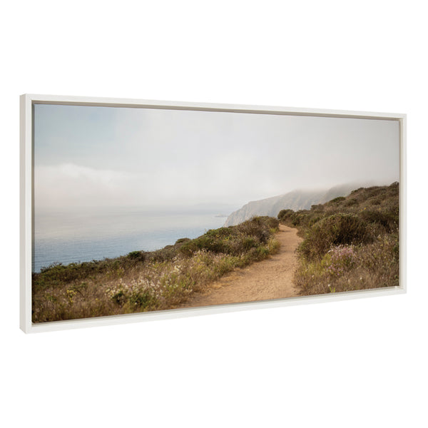 kate & laurel Sylvie Wild Coast No 4 Framed Canvas by Crystal Lynn Collins