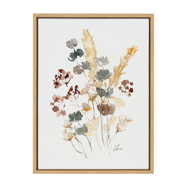 Kate & Laurel Sylvie Wild Salvia Framed Canvas By Sara Berrenson