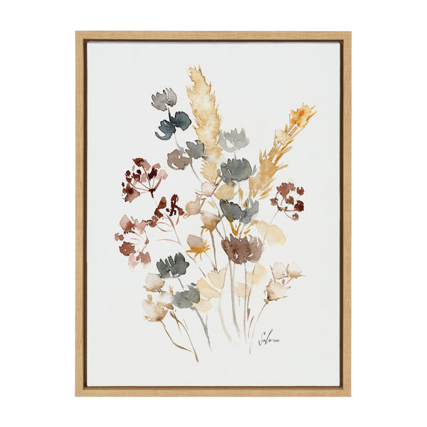 kate & laurel Sylvie Wild Salvia Framed Canvas by Sara Berrenson