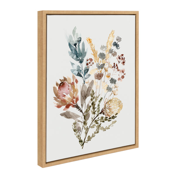 Kate & Laurel Sylvie Wildflower Bunch Framed Canvas By Sara Berrenson