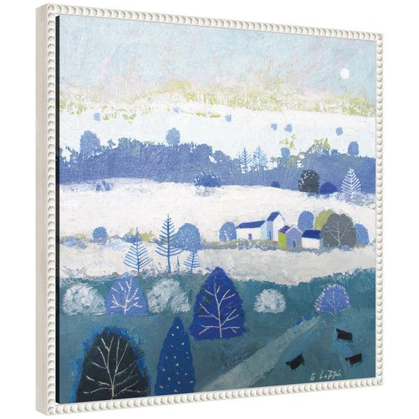 kate & laurel Sylvie Winter Dales Framed Canvas by Giuliana Lazzerini