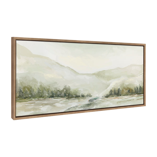 Kate & Laurel Sylvie Winter Landscape 6 Framed Canvas By Annie Quigley