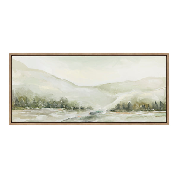 Kate & Laurel Sylvie Winter Landscape 6 Framed Canvas By Annie Quigley