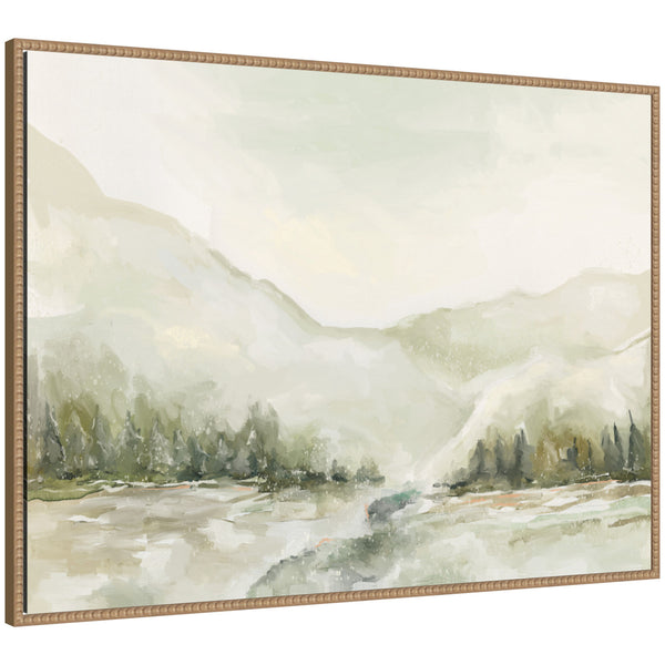 kate & laurel Sylvie Winter Landscape 6 Framed Canvas by Annie Quigley