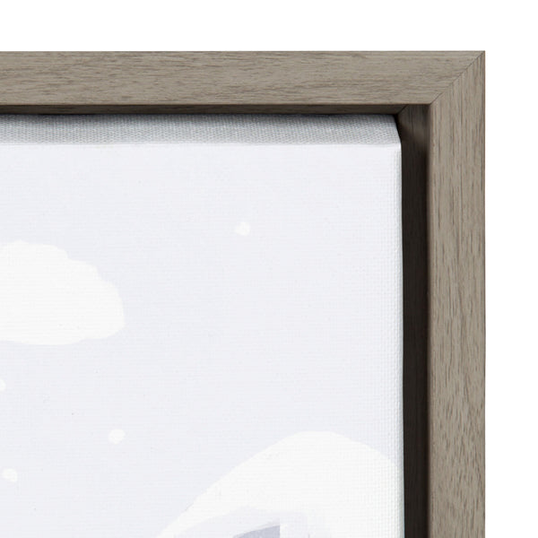 Kate & Laurel Sylvie Winter Wonderland Framed Canvas By Maja Tomljanovic