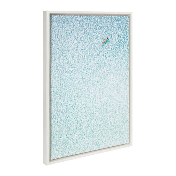 Kate & Laurel Sylvie Woman Floating Framed Canvas By Amy Peterson