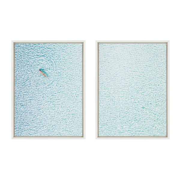 Kate & Laurel Sylvie Woman Floating I And II Framed Canvas By Amy Peterson Art Studio