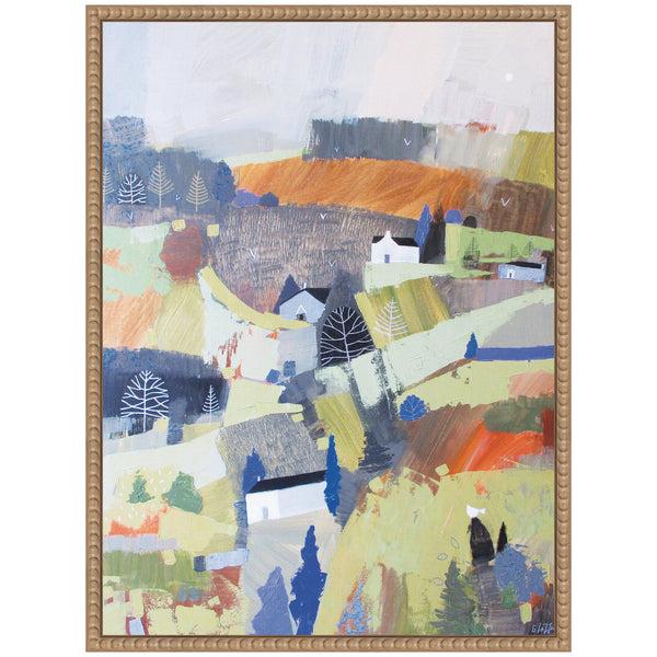 Kate & Laurel Sylvie Worlds View Framed Canvas By Giuliana Lazzerini