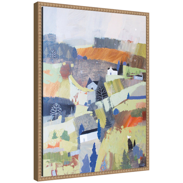 kate & laurel Sylvie Worlds View Framed Canvas by Giuliana Lazzerini