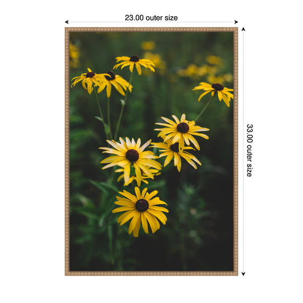 Kate & Laurel Sylvie Yellow Daisy Floral Blooms Framed Canvas By Patricia Hasz Of Patricia Rae Photography