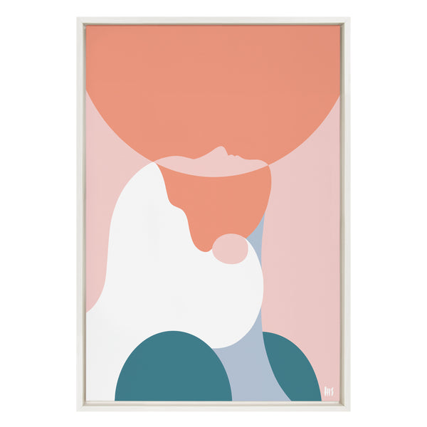 kate & laurel Sylvie You Are Enough Framed Canvas by Maggie Stephenson