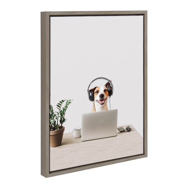 Kate & Laurel Sylvie You Can Call Me Doug I’m In IT Framed Canvas By The Creative Bunch Studio