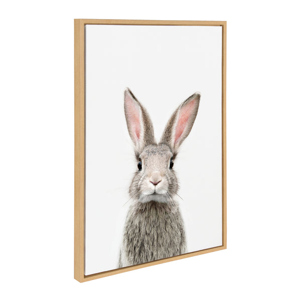 Kate & Laurel Sylvie Young Rabbit Framed Canvas By Amy Peterson Art Studio