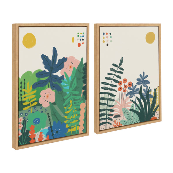 Kate & Laurel Sylvie Zen Garden 1 And 2 Framed Canvas Art Set By Kelly Knaga