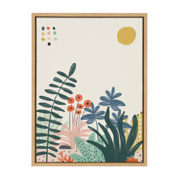 Kate & Laurel Sylvie Zen Garden 2 Framed Canvas By Kelly Knaga