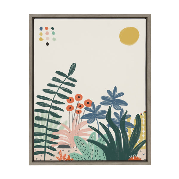 kate & laurel Sylvie Zen Garden 2 Framed Canvas by Kelly Knaga