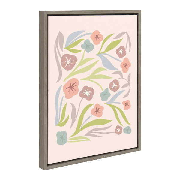 Kate & Laurel Sylvie Zen Garden Framed Canvas By Kate Aurelia Holloway