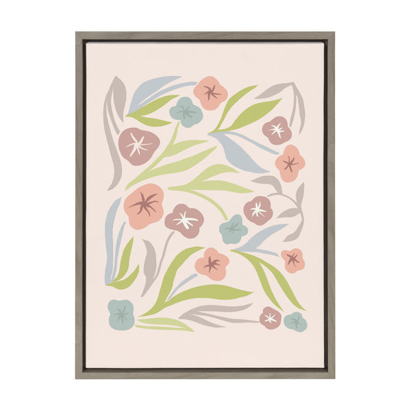 kate & laurel Sylvie Zen Garden Framed Canvas by Kate Aurelia Holloway