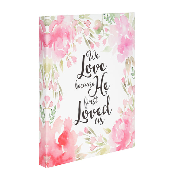 Kate & Laurel We Love . . . Spiritual Quote Watercolor Canvas Art